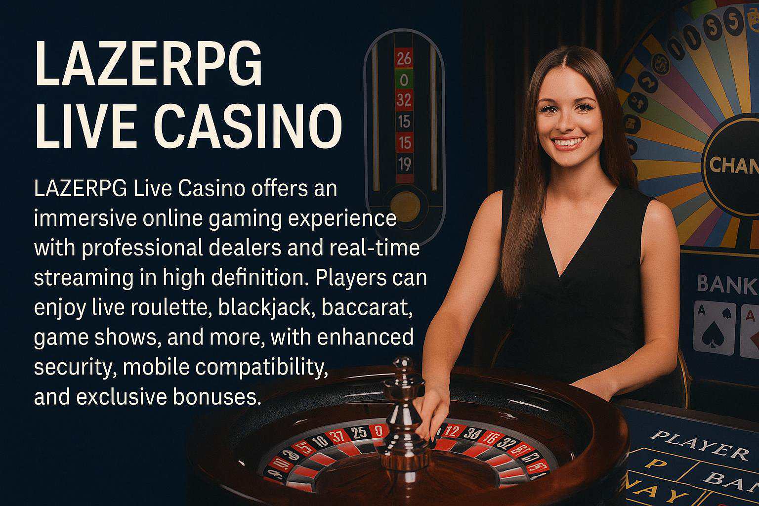 O LAZERPG Live Casino lança promoções regularmente